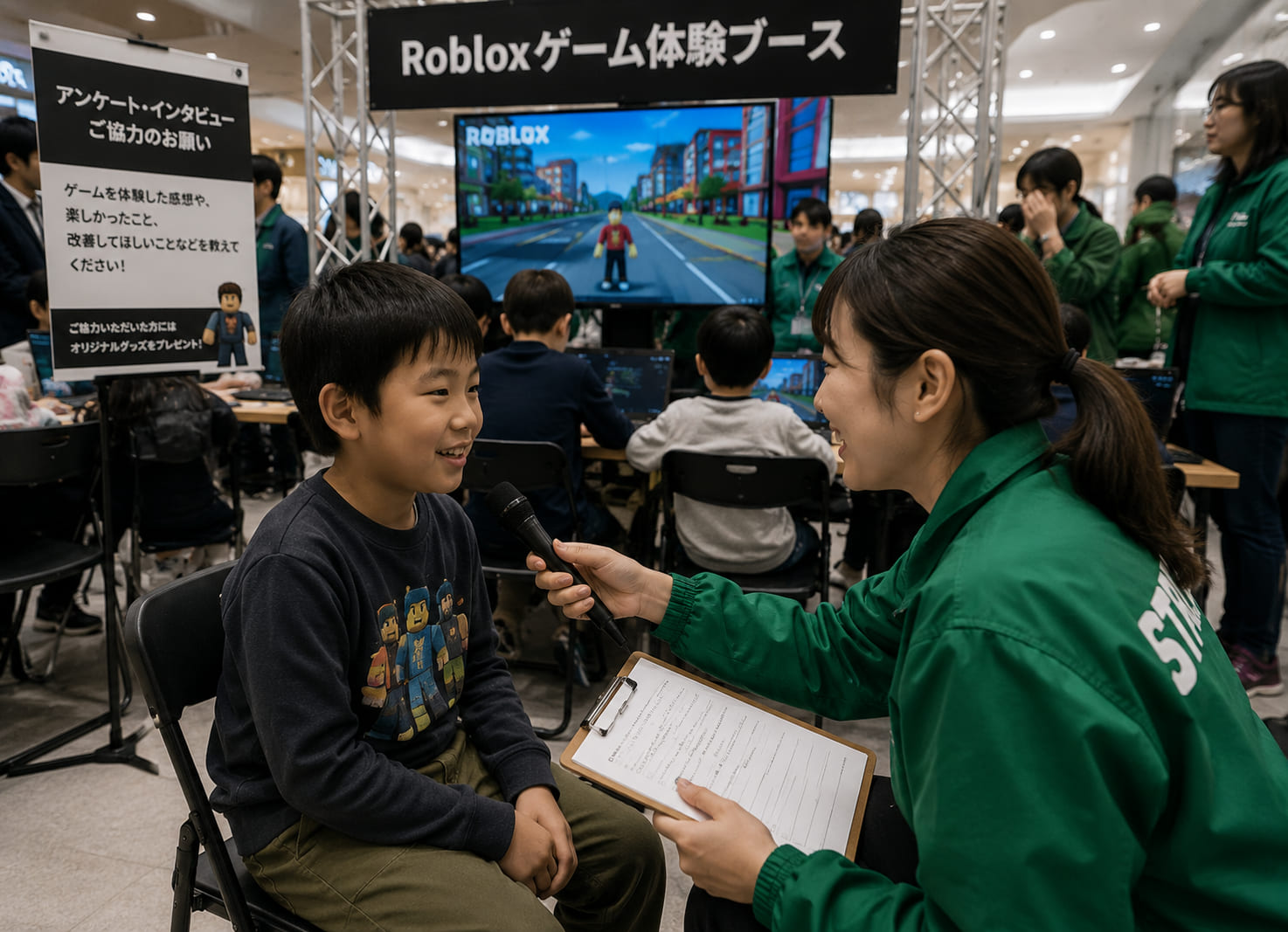 イベントでRobloxを体験する子どもたち